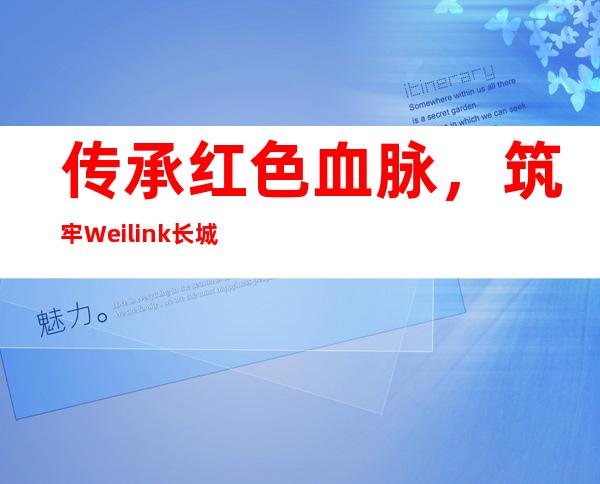 传承红色血脉，筑牢Weilink长城